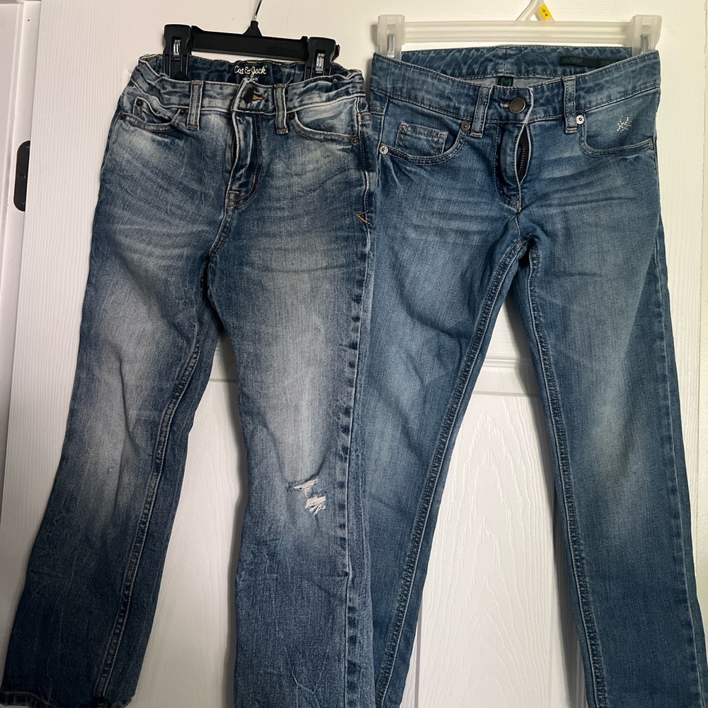 Cat & Jack Women's Straight Leg Blue Jeans